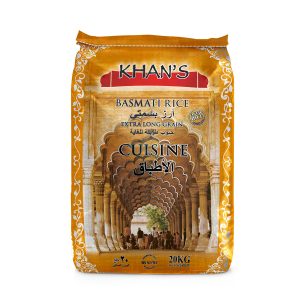 KHAN’S Cuisine Basmati Rice (Indian) 20Kg